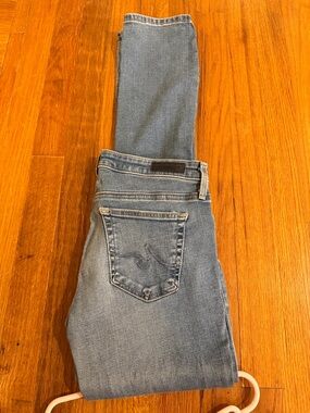 Ag Adriano Goldschmied Medium Wash Cigarette Leg Jeans “The Stilt”